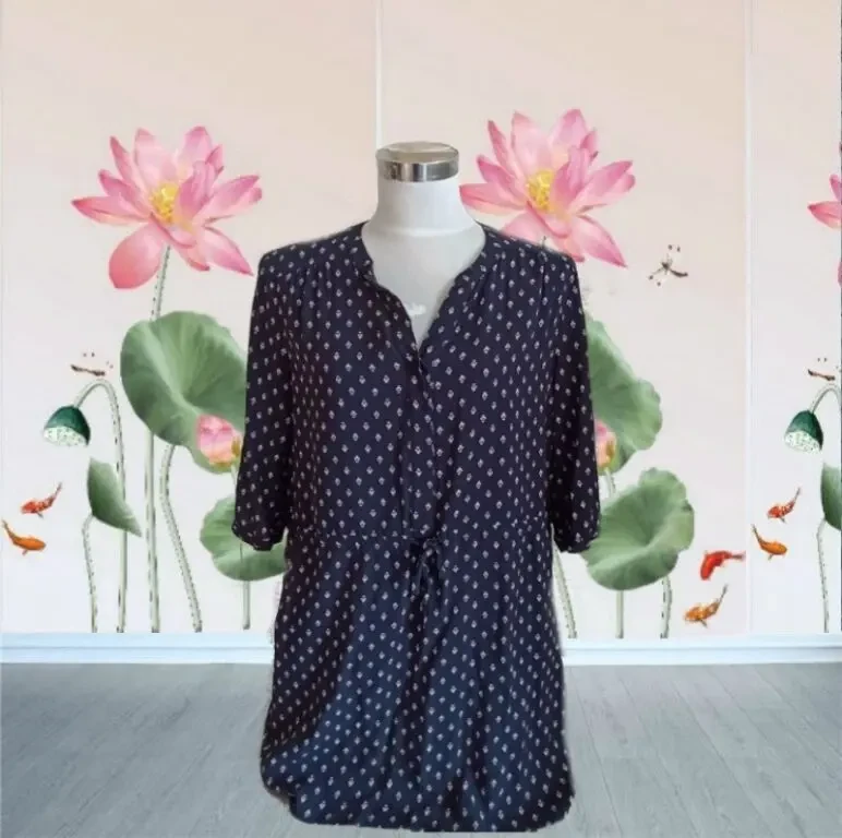 George красивое женские платье т синее в принт 48-50 вискоза 2