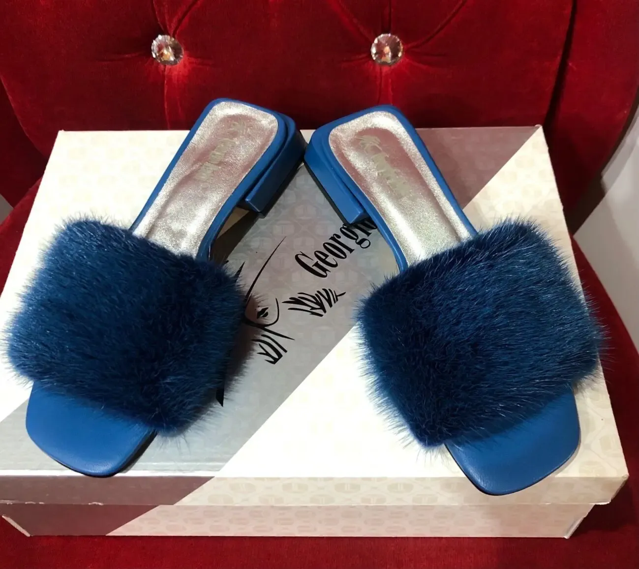 Елітні босоніжки з натуральної норки 6