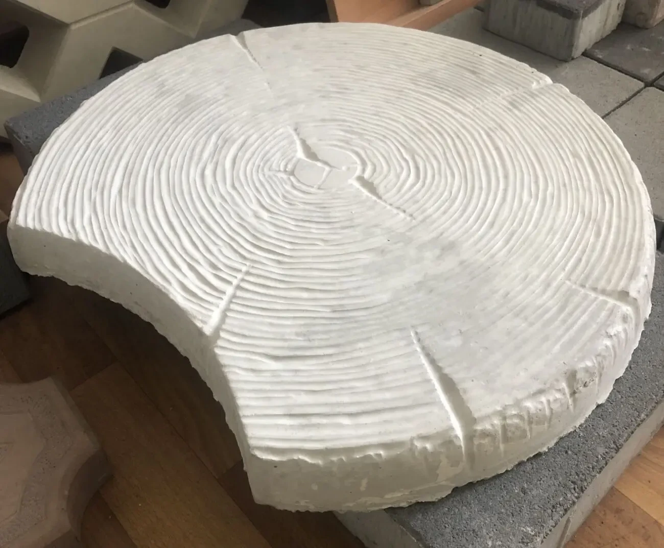 Тротуарная  плитка Пенёк-срез дерева 4