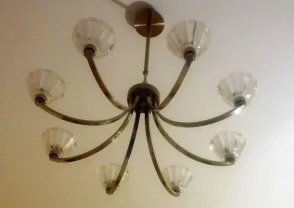 Красивая люстра и 2 бра Италия