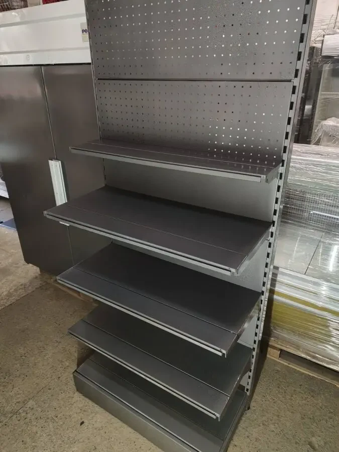 Торговий стелаж металевий односторонній 6