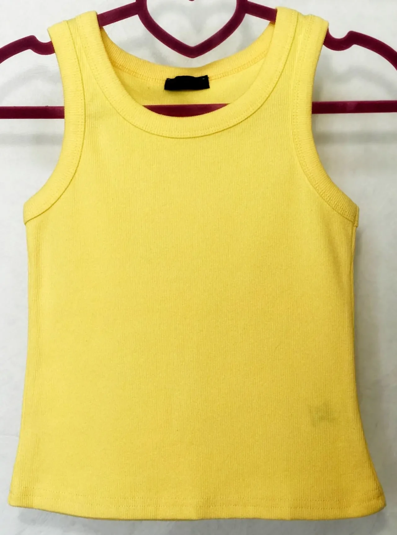 Топ-майка яркая (желтая и персиковая) рубчик люкс качество Турция