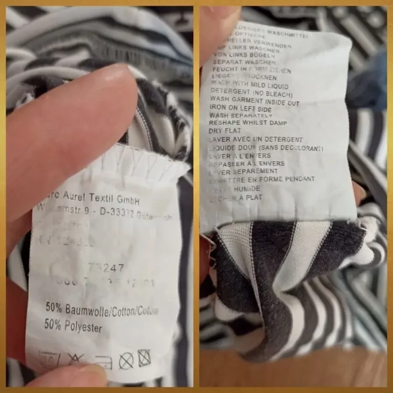 Красивая женская футболка полоска Германия 46-48 10