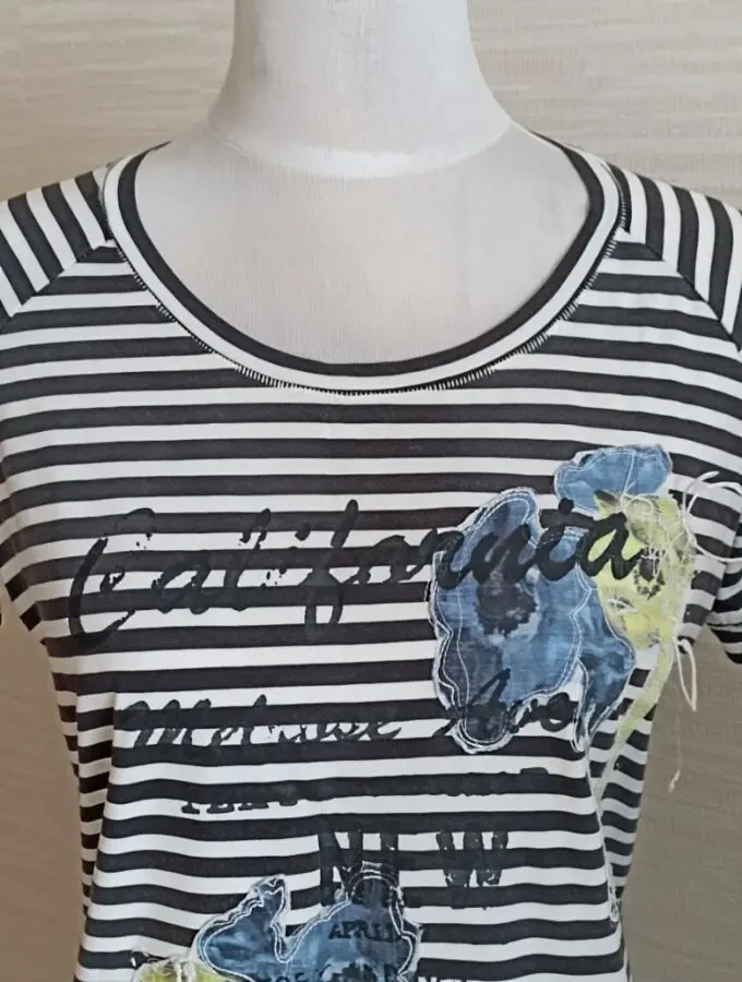 Красивая женская футболка полоска Германия 46-48 3