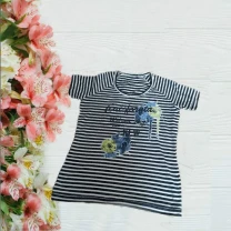 Красивая женская футболка полоска Германия 46-48