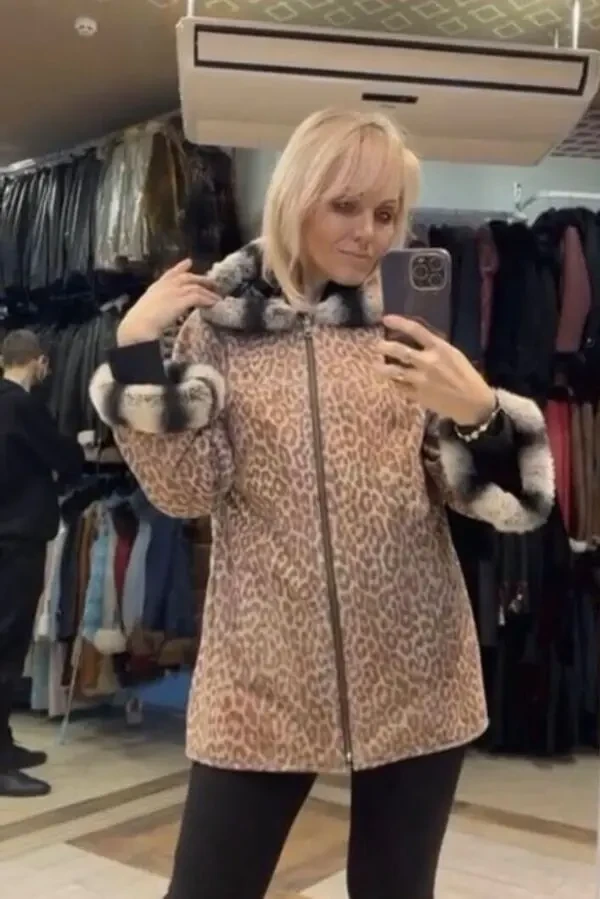 Шкіряна куртка,демі,двостороння 2