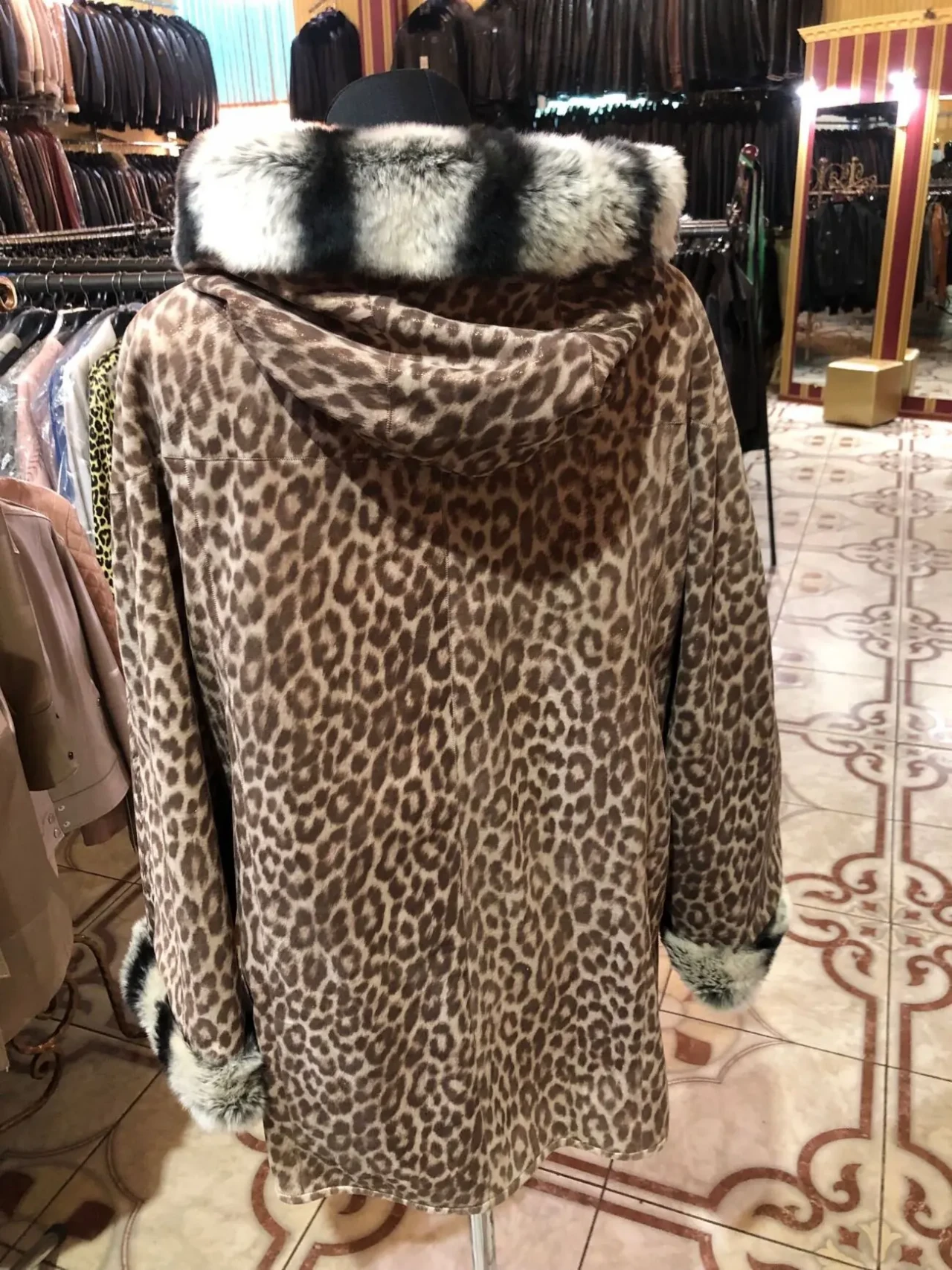 Шкіряна куртка,демі,двостороння 4