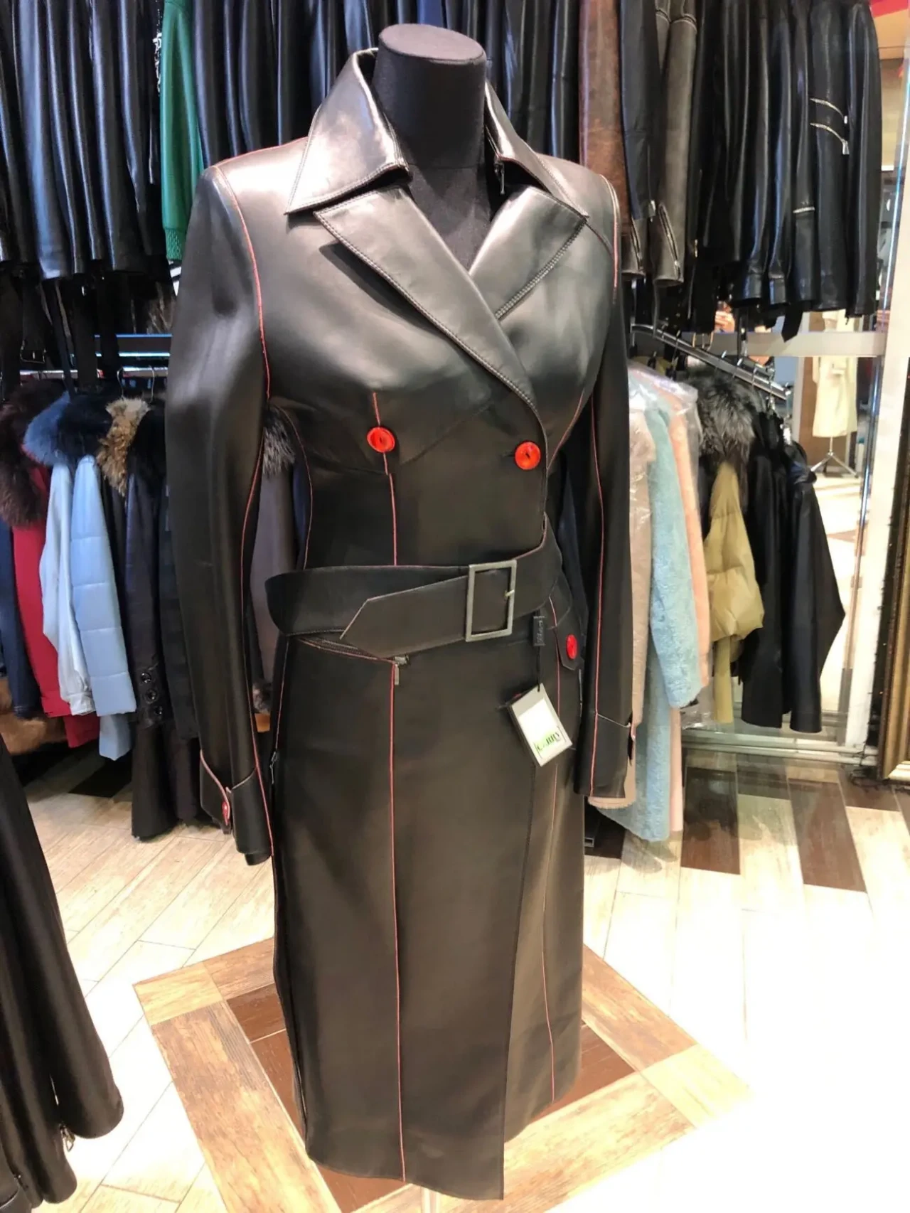 Акція!Плащі шкіряні роспродаж! 6