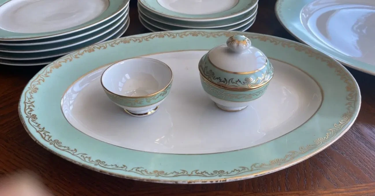 Сервиз столовый Нефритовая лента 28 предметов лфз 4