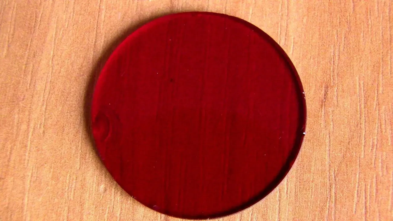 Светофильтр Red Стекло красное круглое 38мм х 2мм 3