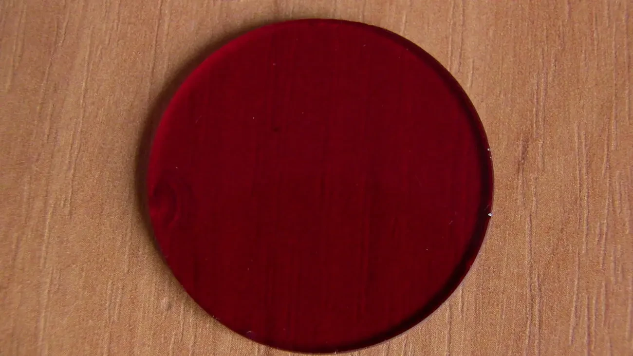 Светофильтр Red Стекло красное круглое 38мм х 2мм 7