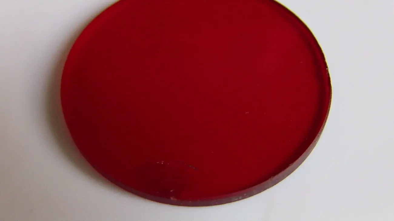 Светофильтр Red Стекло красное круглое 38мм х 2мм 4