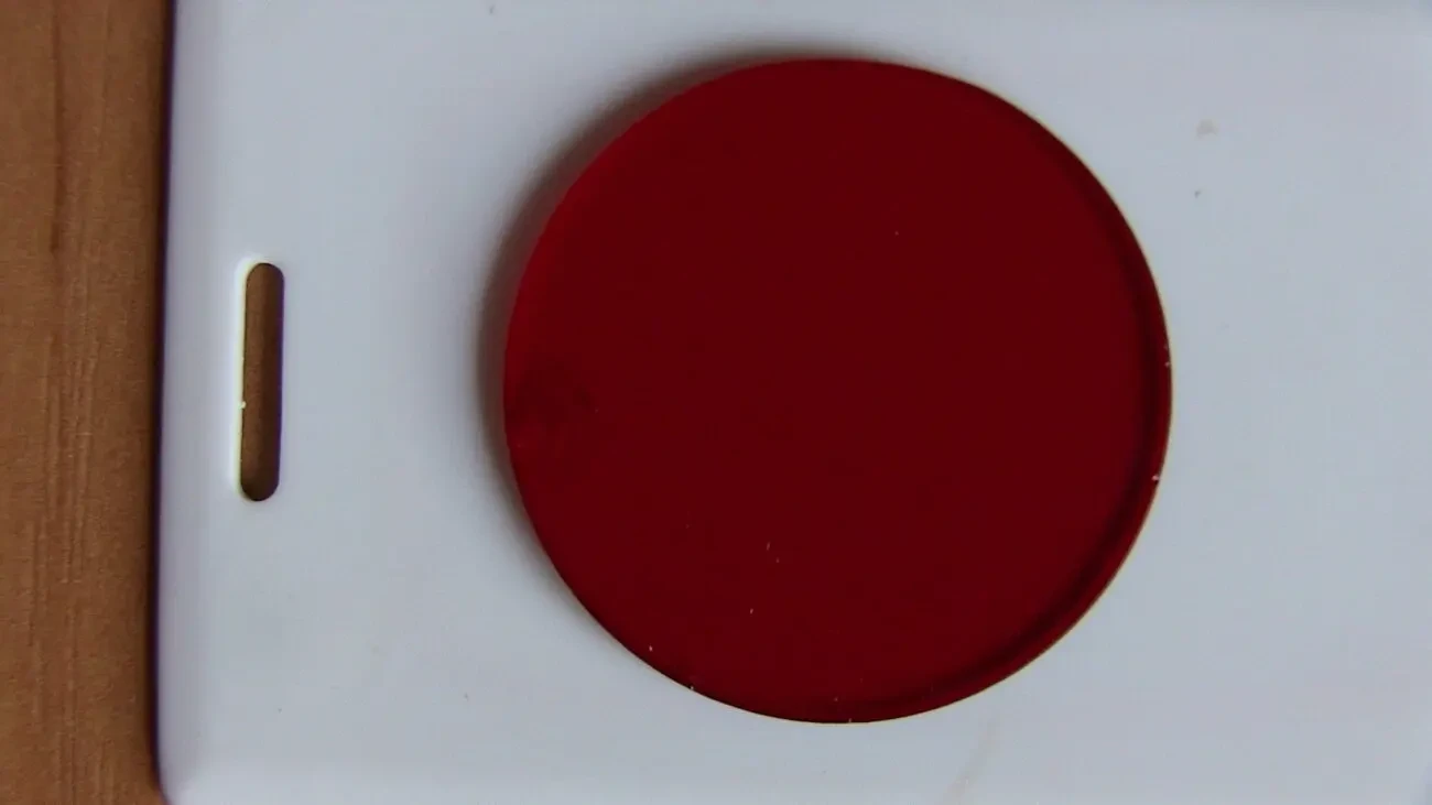 Светофильтр Red Стекло красное круглое 38мм х 2мм 9