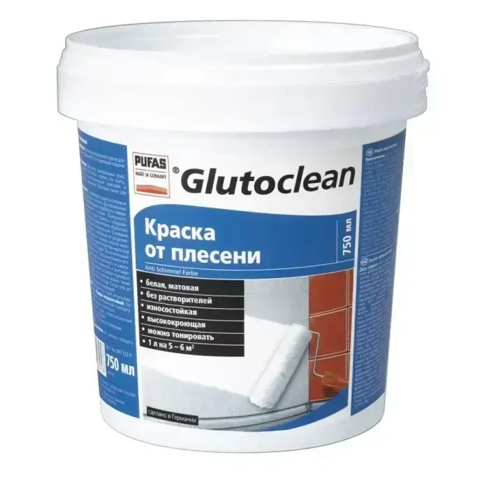 Фарба від плісняви Glutoclean 4043, 750 мл