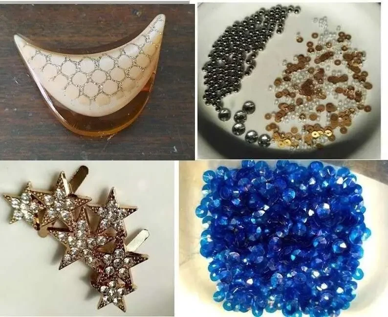 Пуговицы декоративные розово-коралловые 3 шт., брошка 9