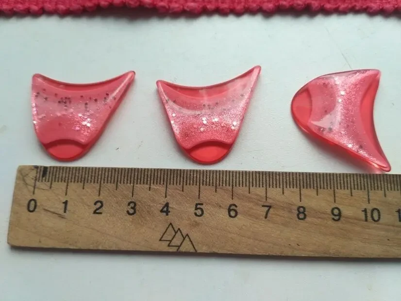 Пуговицы декоративные розово-коралловые 3 шт., брошка 4