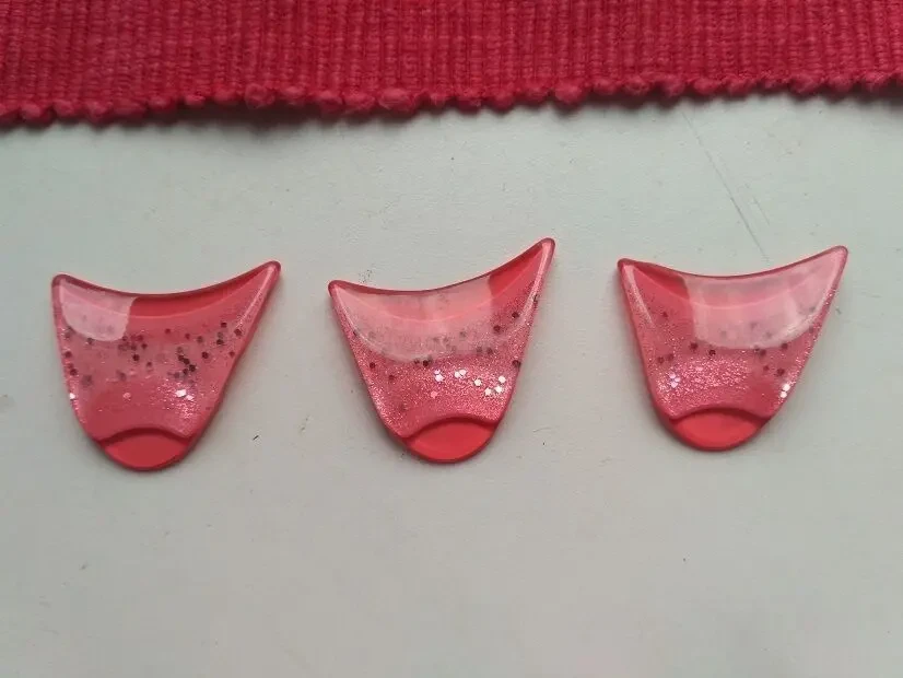 Пуговицы декоративные розово-коралловые 3 шт., брошка 2