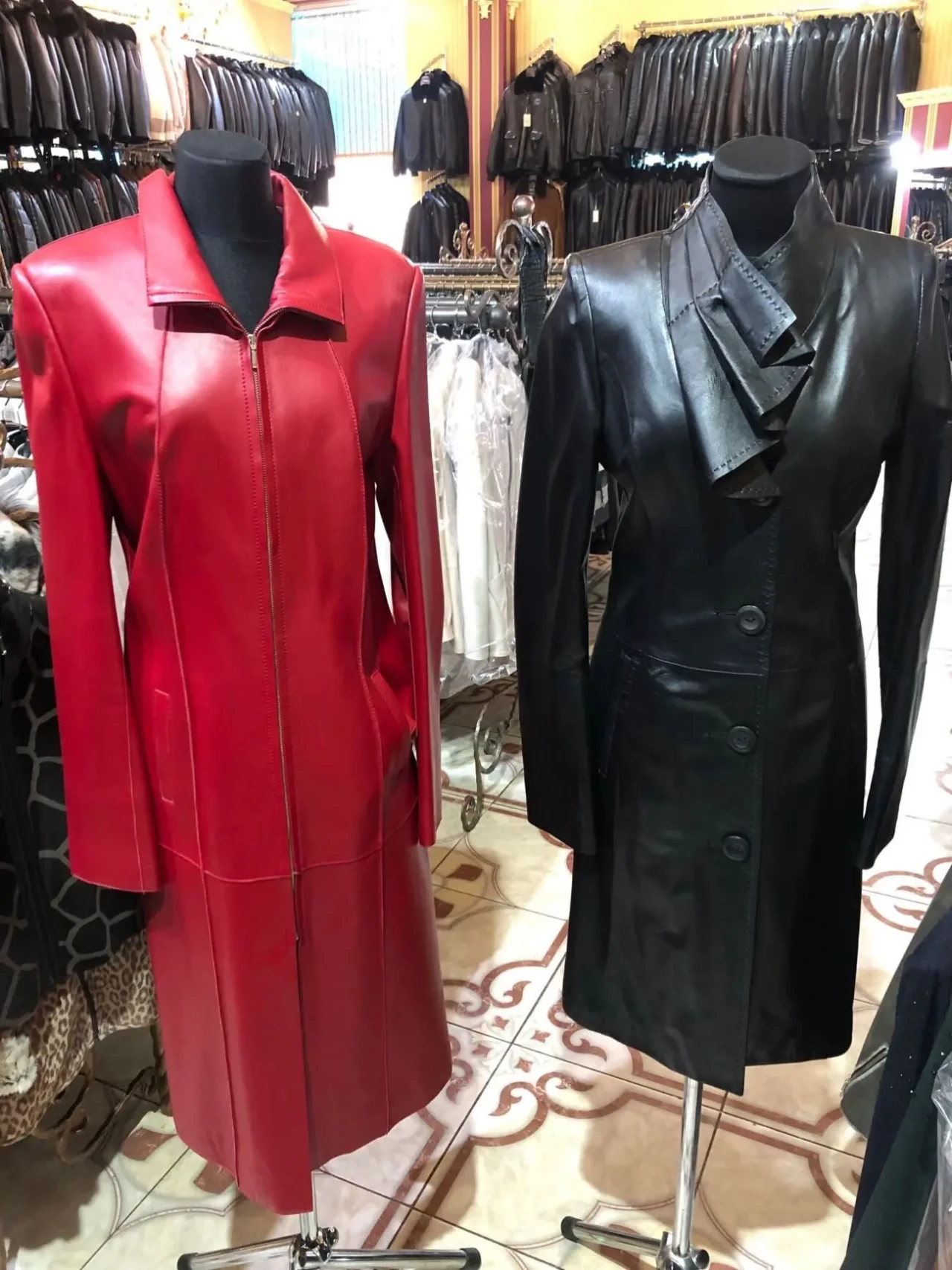 Акція!Шкіряні плащі, розпродаж, див.всі фото 10