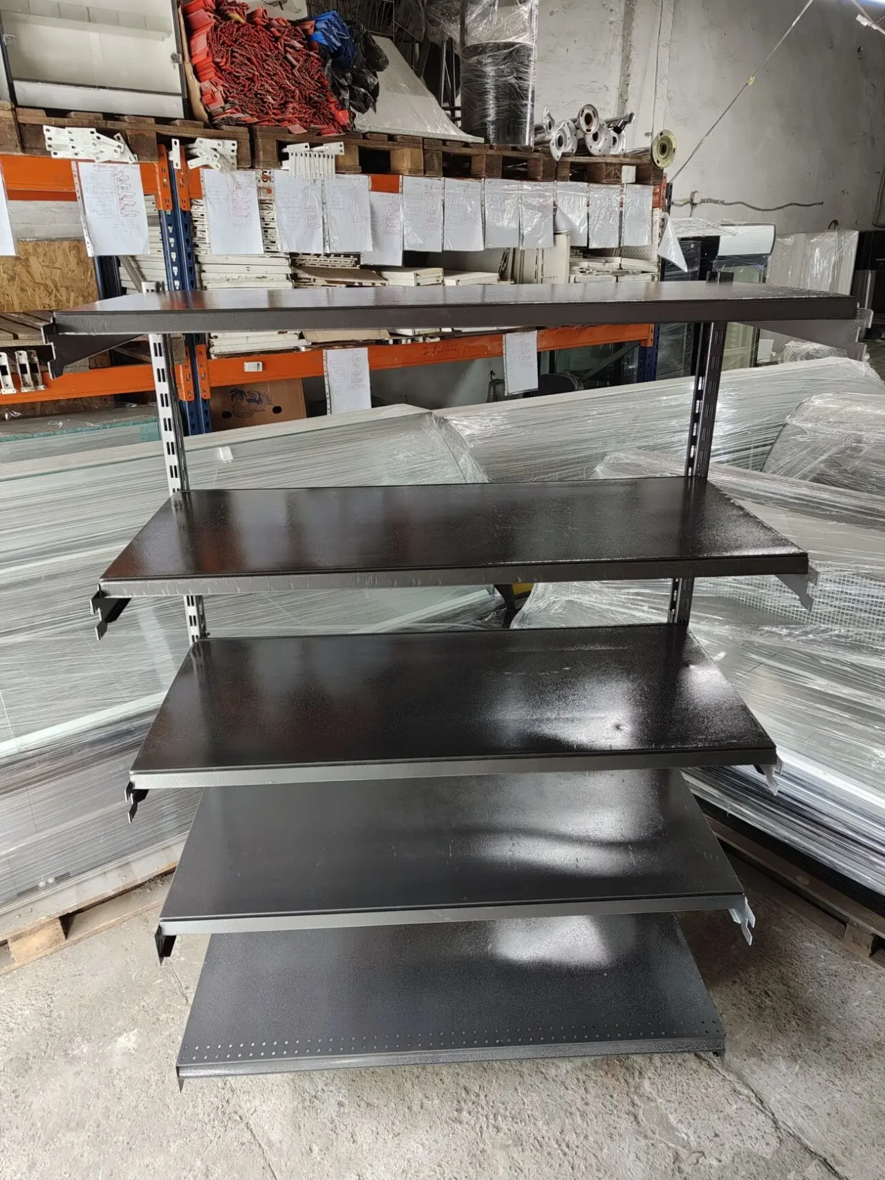 Торгові стелажі пристінні односторонні 2