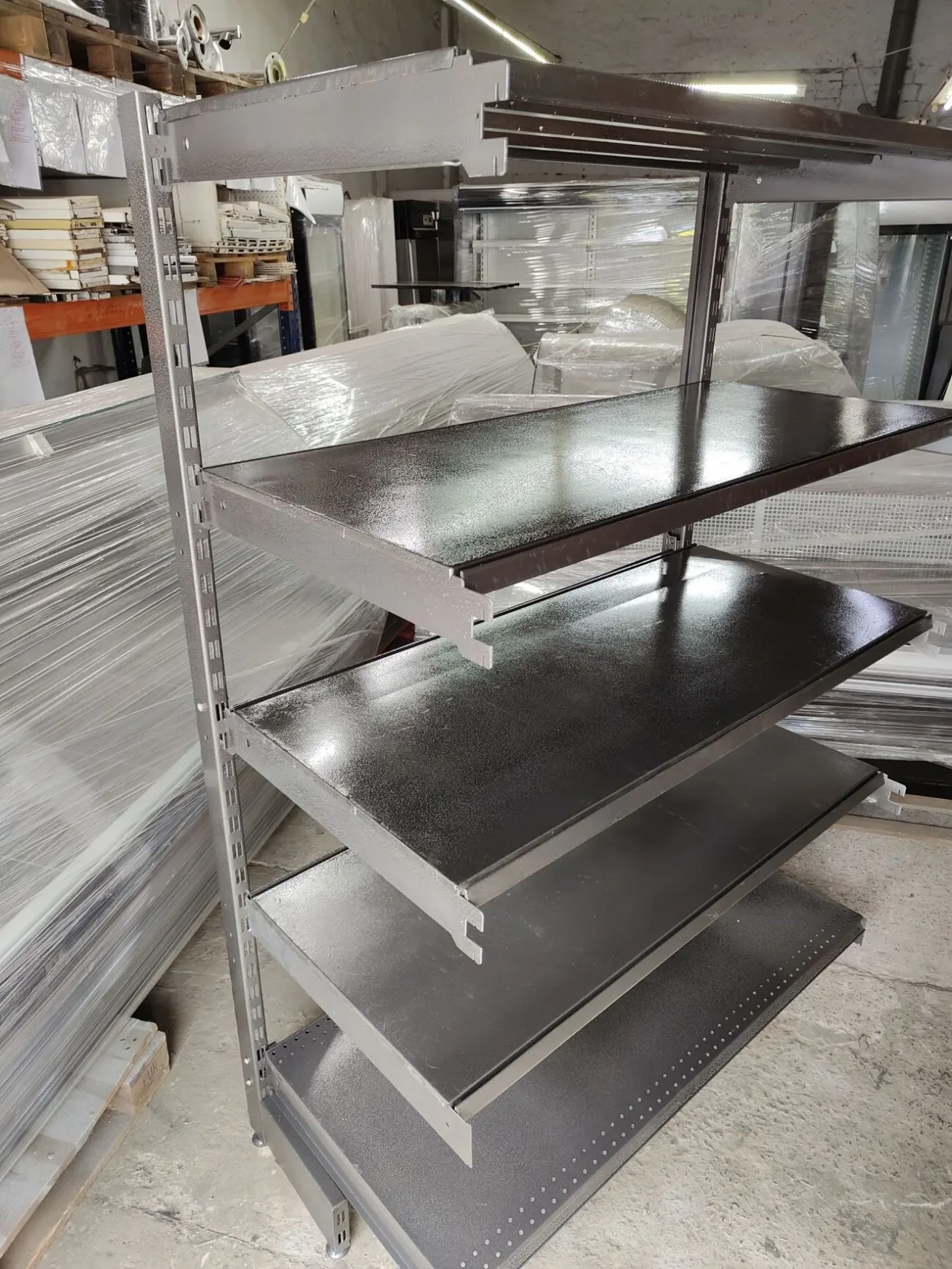 Торгові стелажі пристінні односторонні 8