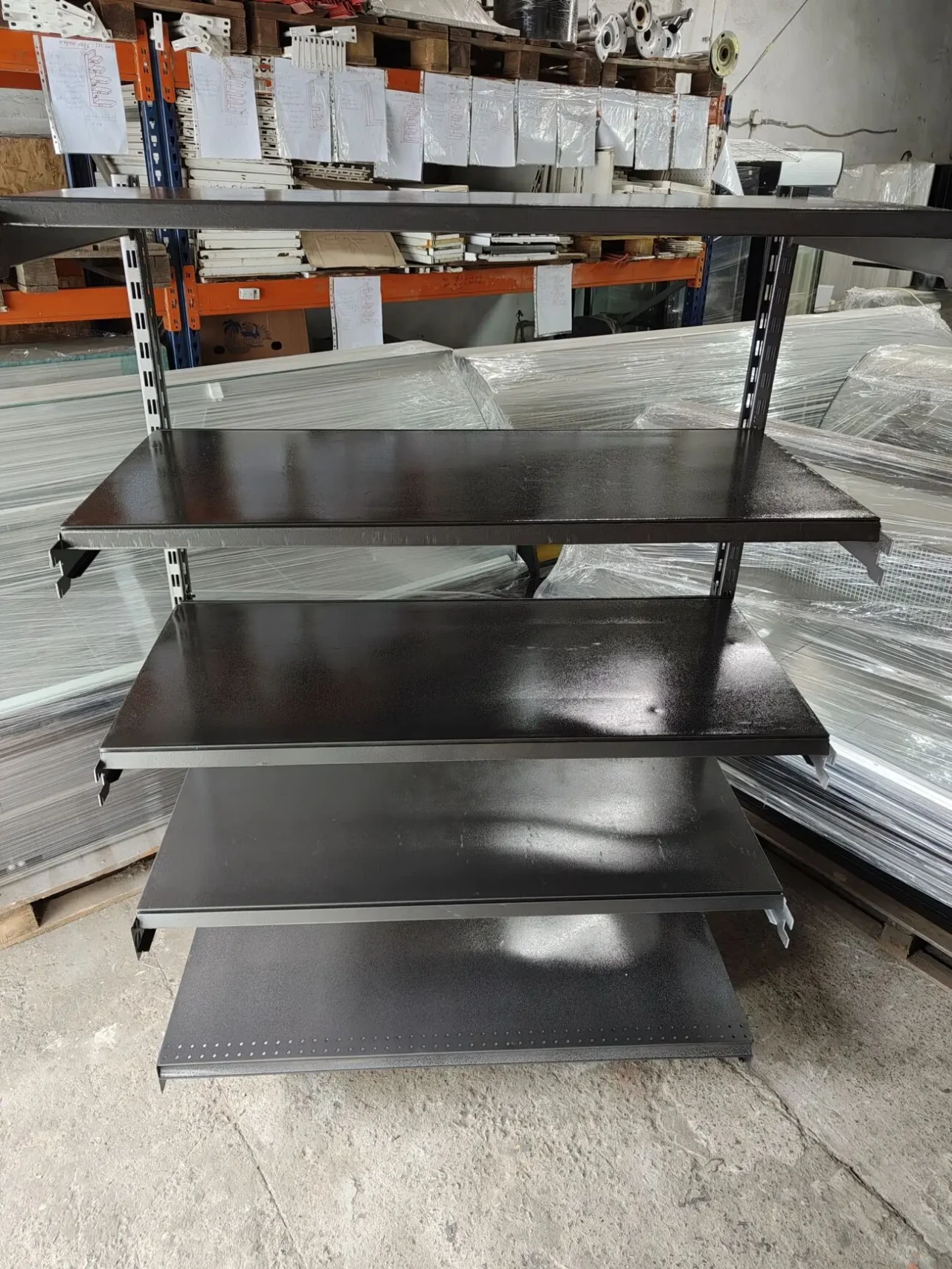 Торгові стелажі пристінні односторонні 4