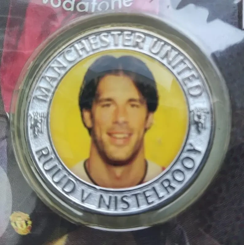 Футбольна картка з медальйоном Fc Manchester United Ruud V Nistelrooy 3