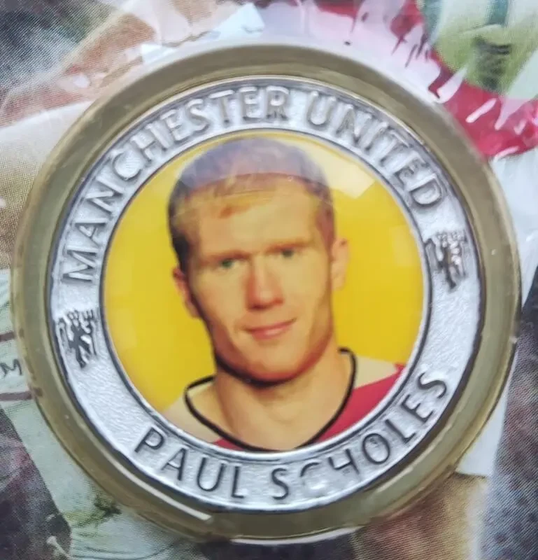 Футбольна картка з медальйоном Fc Manchester United Paul Scholes 3