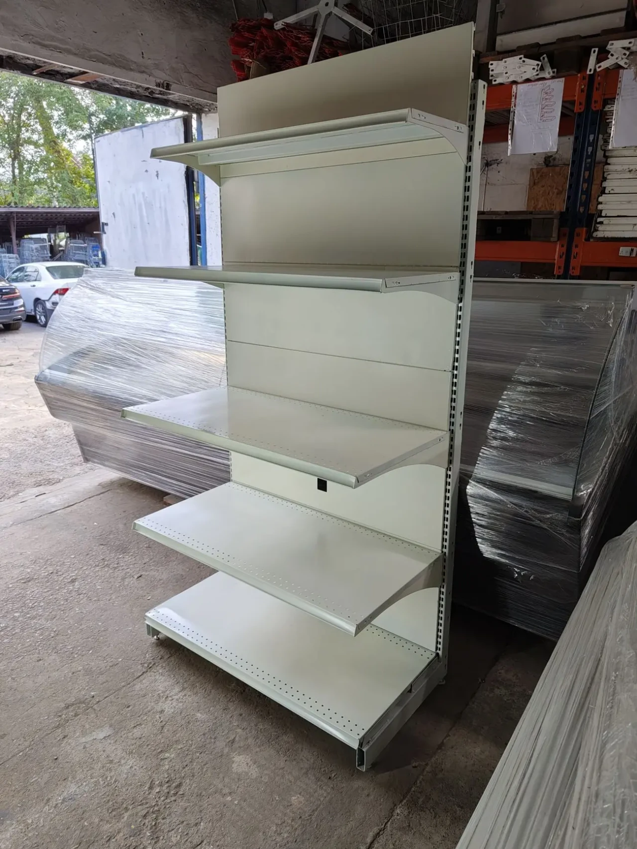 Стелажі торгові пристінні модерн 5,15 для магазину 4