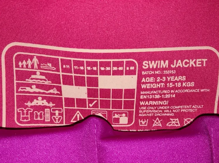 Детский жилет для плавания Splash About, 2-3г 4