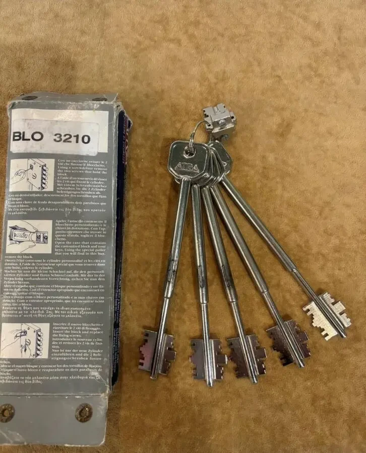 Замок накладний ATRA/АТРА 1021-4 ключ перекодировки MIA BLO 3210/5шт 6