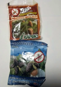 Средство от моли твердое кедр без запаха пакет 10 штук