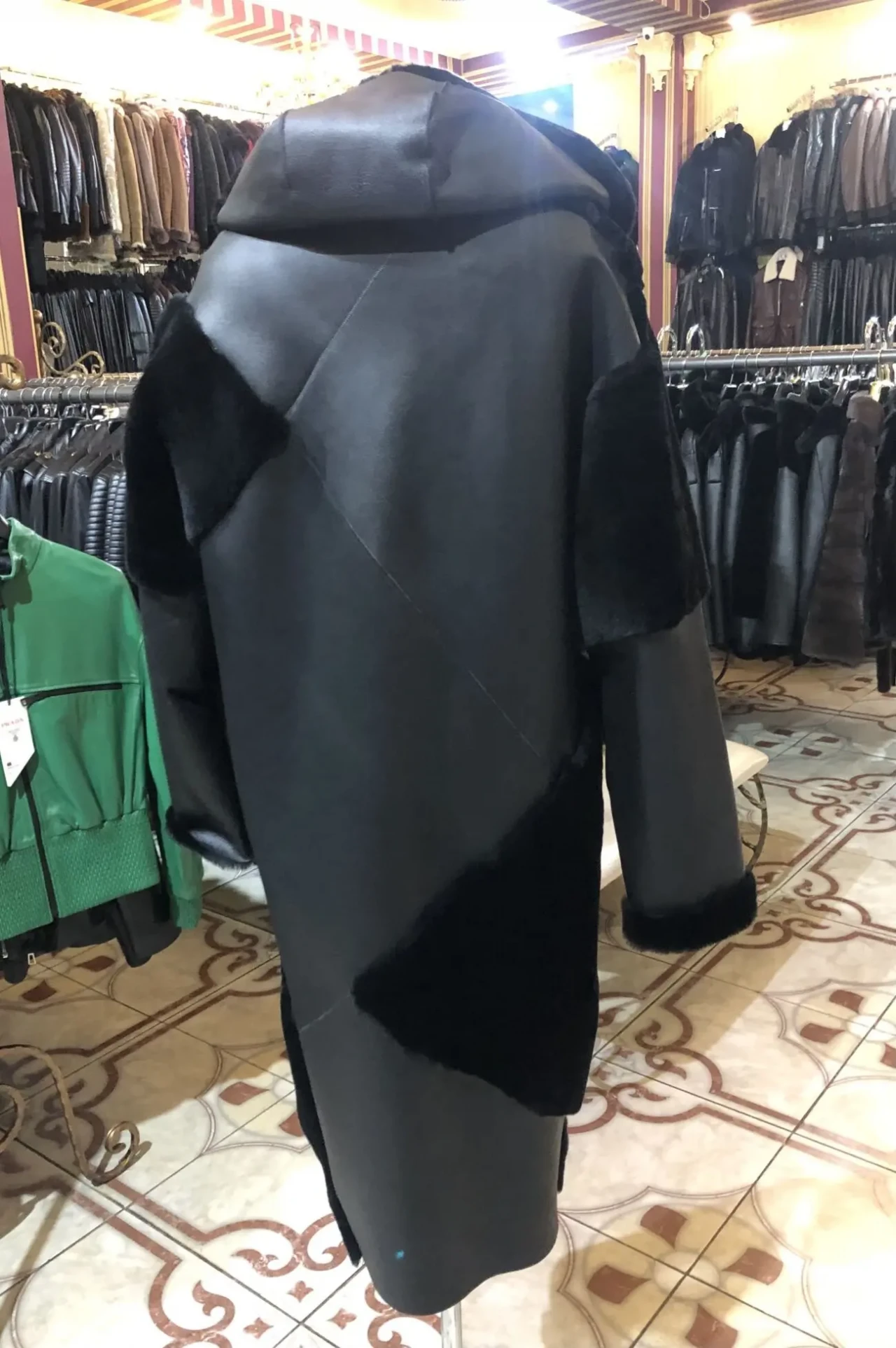 Акція!Сучасні натуральні довгі дублянки 4