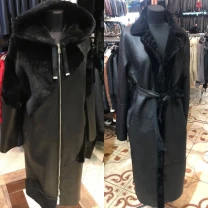 Акція!Сучасні натуральні довгі дублянки