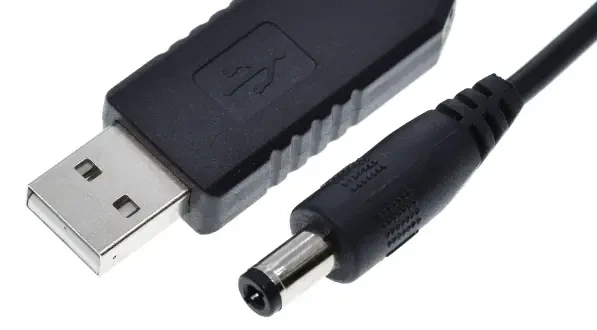 TZT USB кабель для роутера від повербанка з перетворювачем на 12V 3
