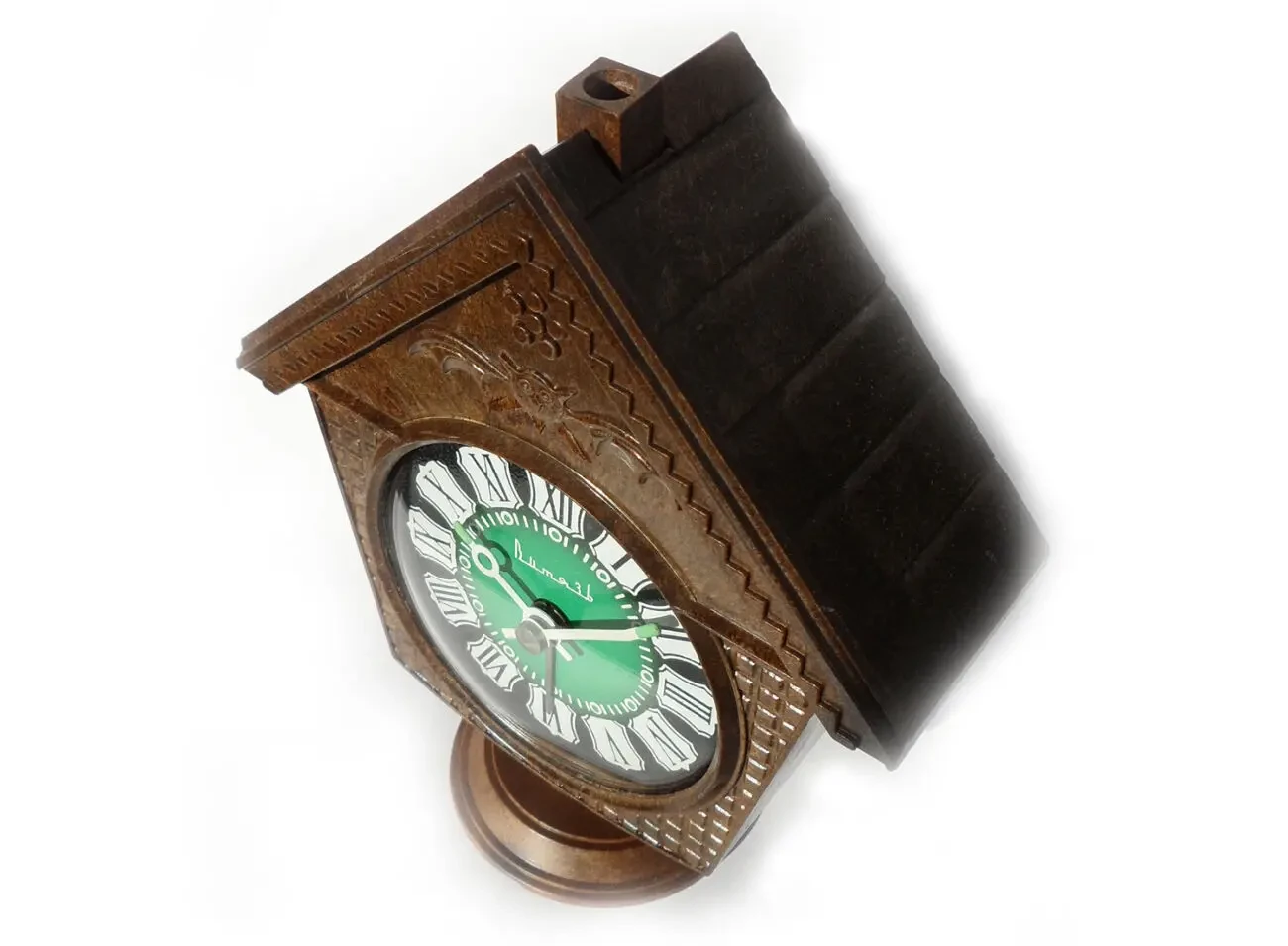 часы из СССР, ВИТЯЗЬ-ИЗБУШКА, будильник 80-х, механический. 5