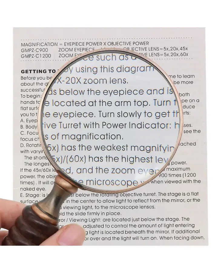 Увеличительное стекло (лупа) в подарочной коробке в стиле ретро 7