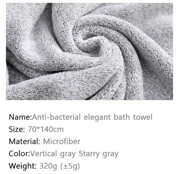 Полотенце для лица и тела из микрофибры бамбуковое волокно 2