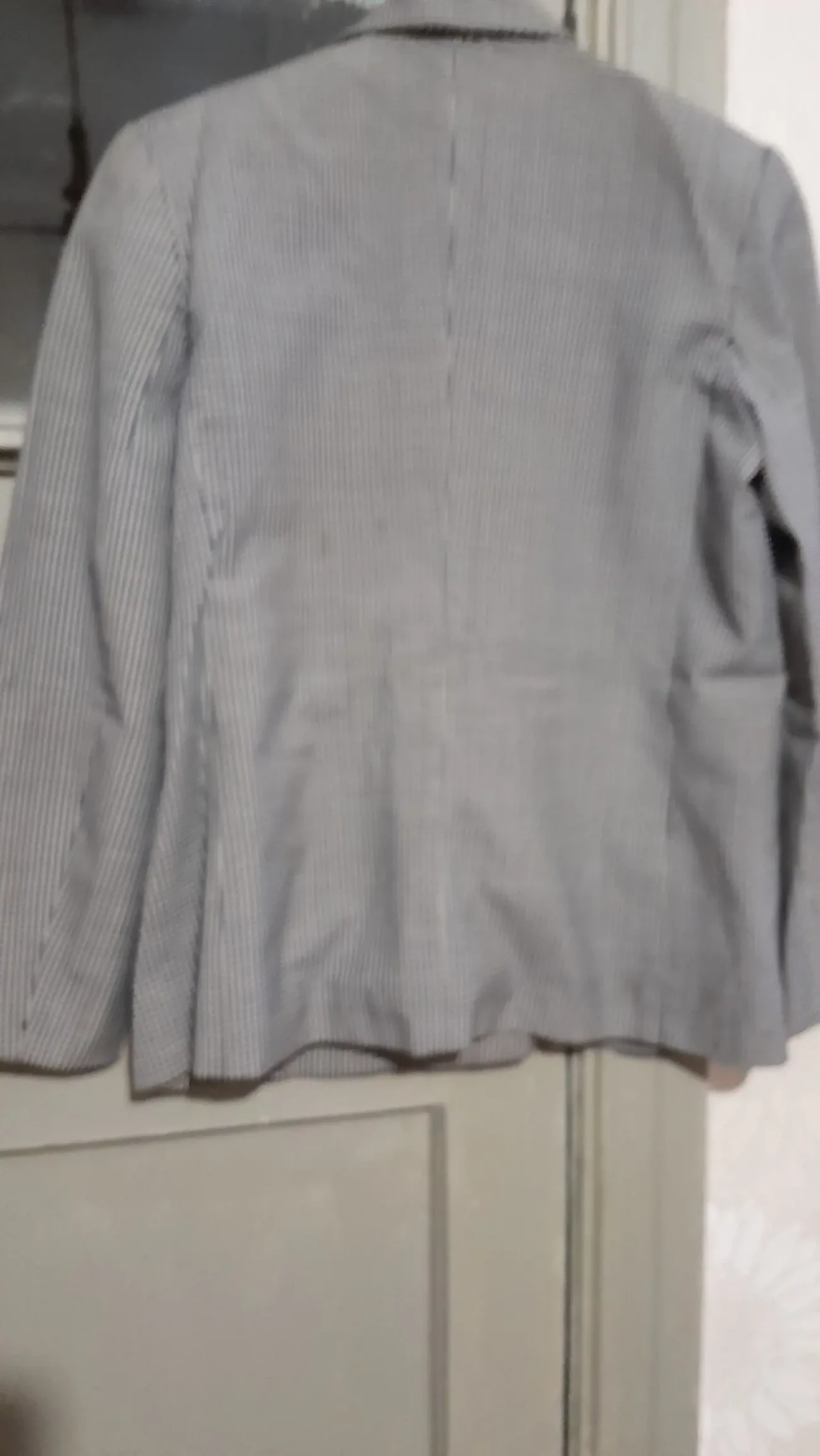 Классический пиджак в синюю клетку на подкладке.Польша 6