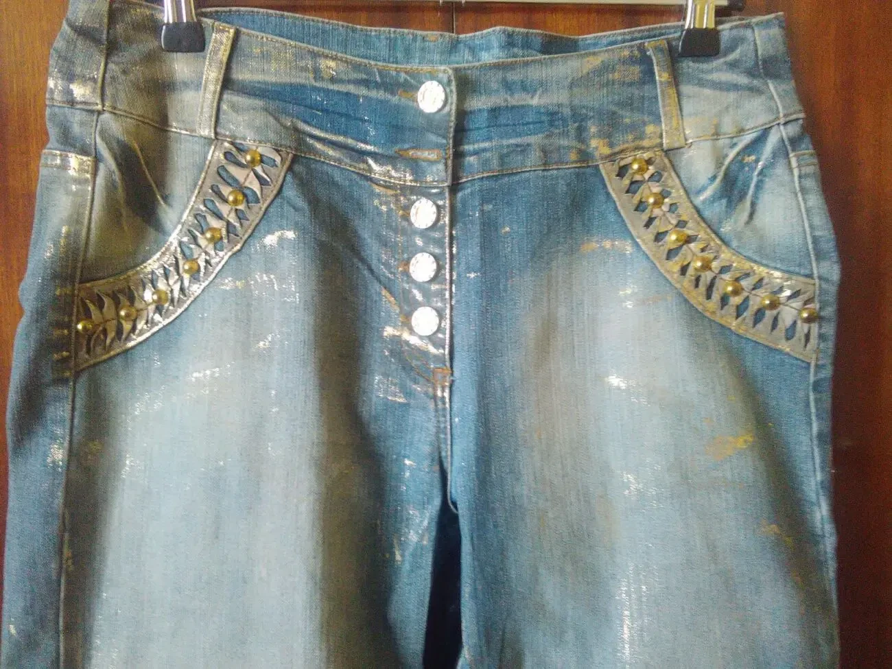 Женские джинсовые бриджи-3 dvd диска в подарок. 4