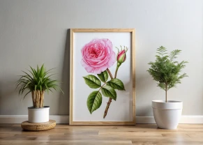 Красивые цветочные репродукции в интерьер