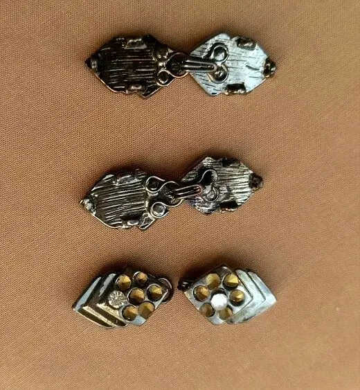 Декоративные застежки с крючками- петлями 3 пары 4