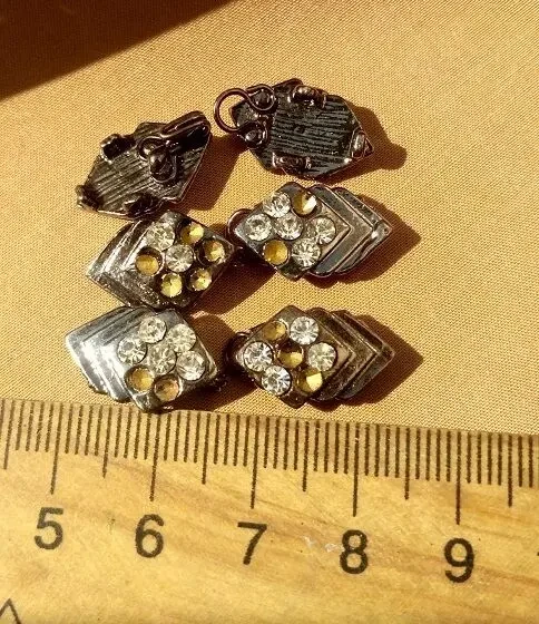 Декоративные застежки с крючками- петлями 3 пары 6