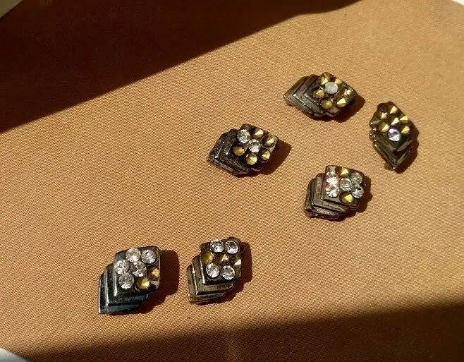 Декоративные застежки с крючками- петлями 3 пары 8