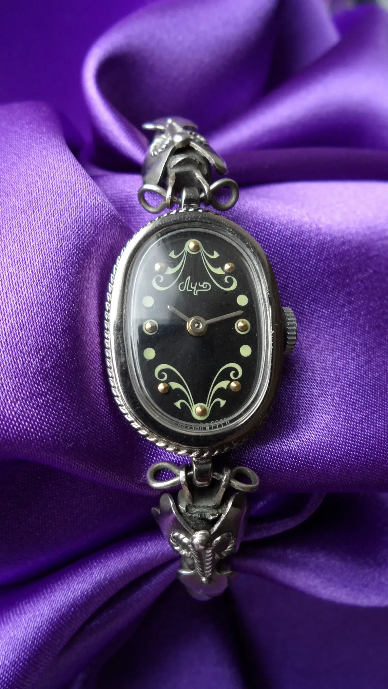 МЕЛЬХИОР, корпус  браслет на часах ЛУЧ-1801, сделано в СССР 80-х. мех 2