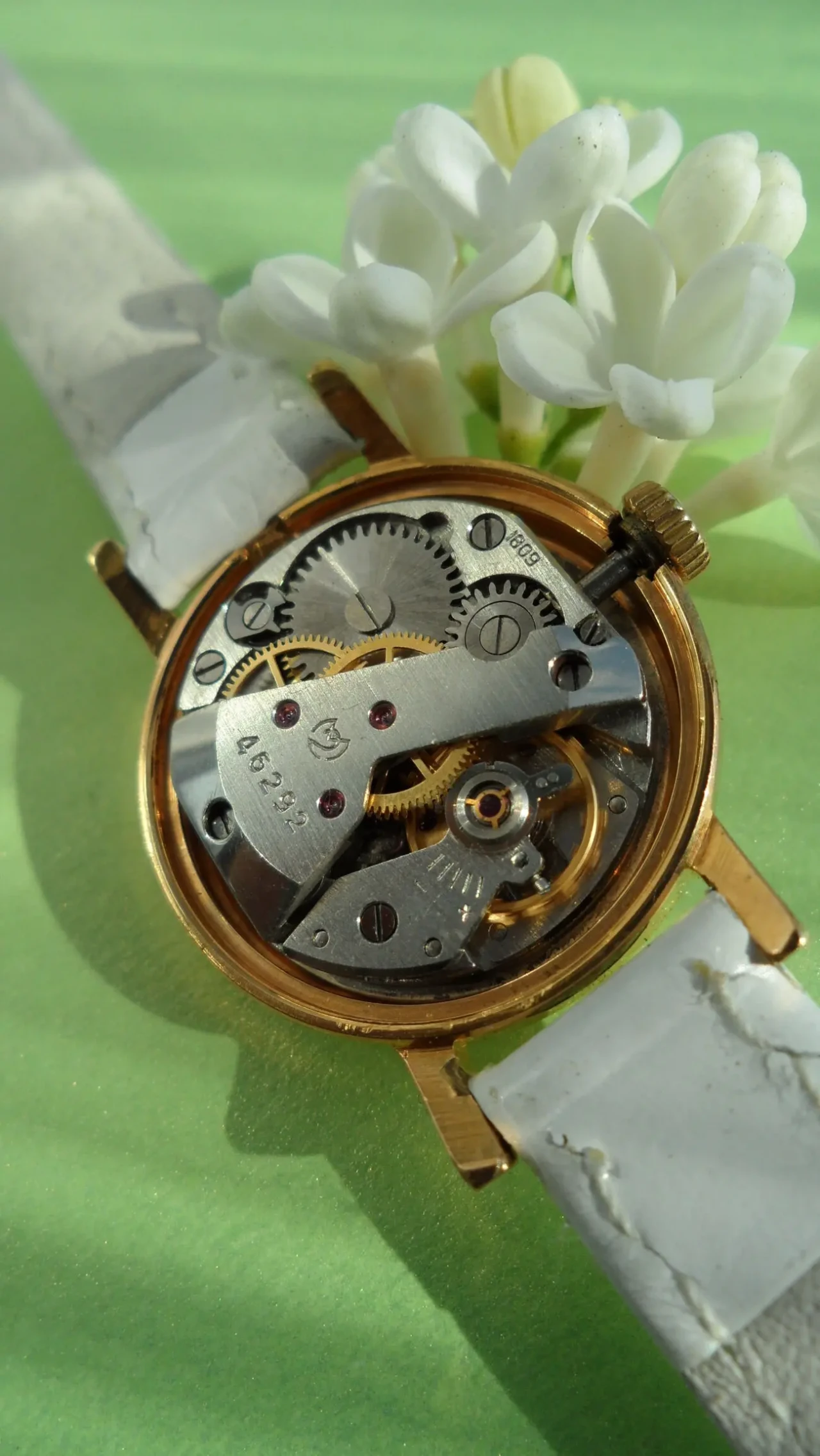 часы СССР, СЛАВА 1809, 1967 г. ЗОЛОЧЁННЫЕ, женские, механические 4