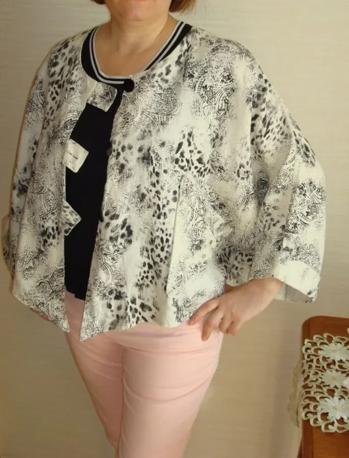 ML Original 100% лен красивая накидка пиджак женский бохо германия 7