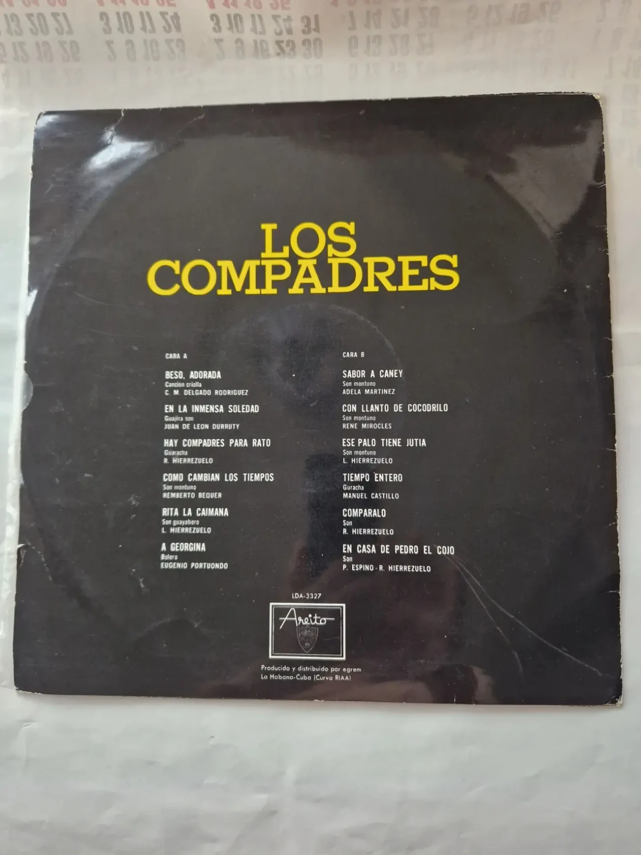 Грампластика Los Compadres Куба. 2