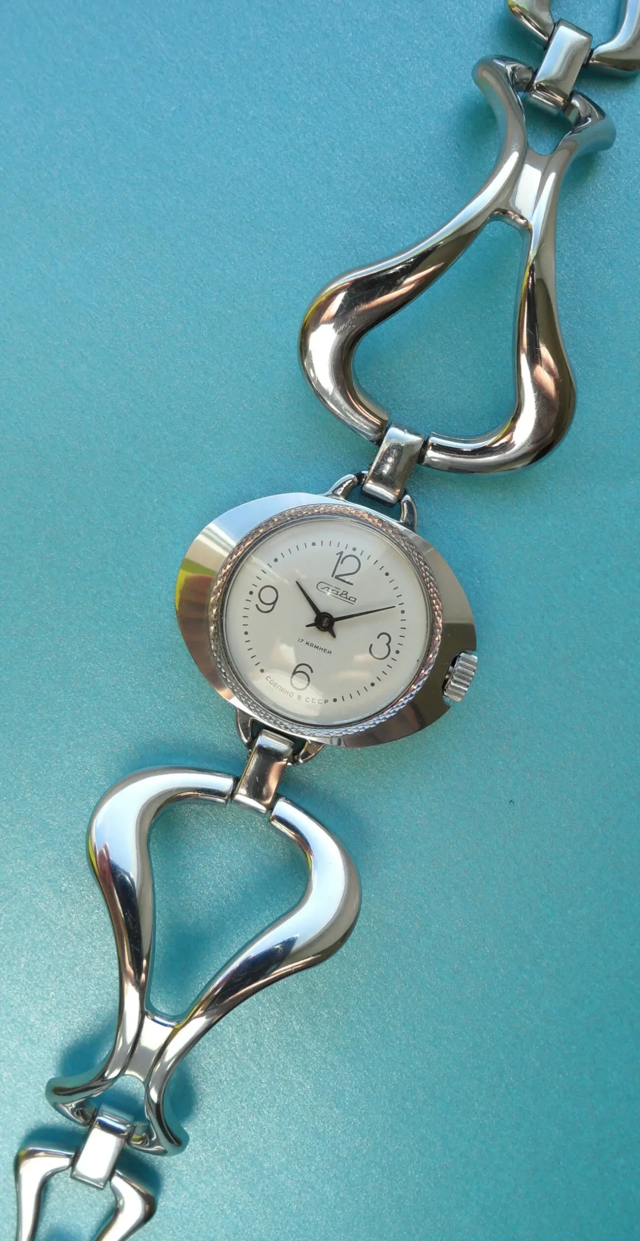 НОВЫЕ, женские часы, механические, Слава-1601, СССР 80-х 5