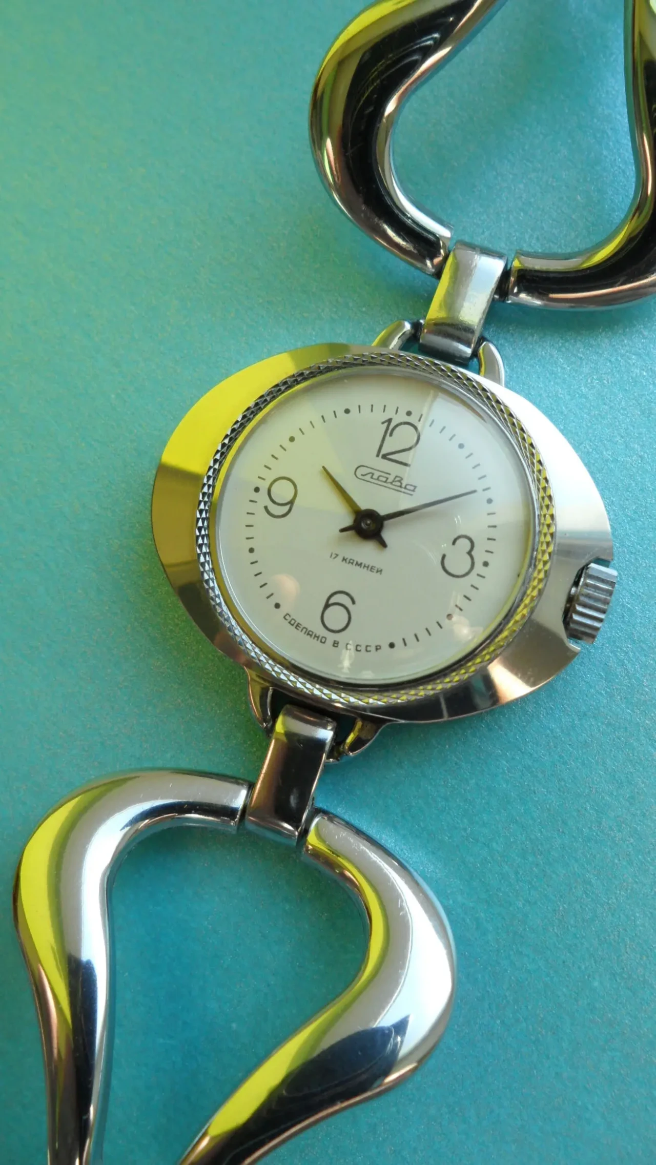 НОВЫЕ, женские часы, механические, Слава-1601, СССР 80-х 8