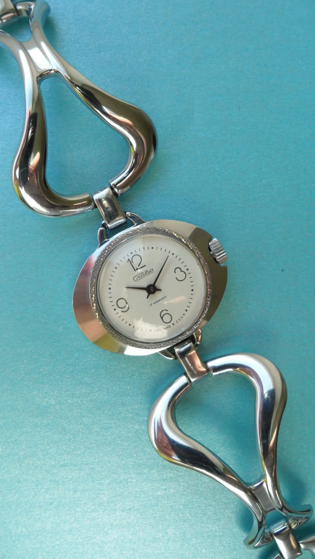 НОВЫЕ, женские часы, механические, Слава-1601, СССР 80-х 7